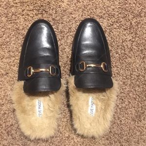 Steve Madden Fur Mules